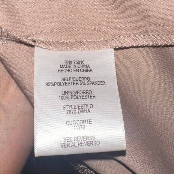 City Studio Gold Metallic Twist-Front Long Sleeve Mini Dress – Juniors 7 - Picture 9 of 9